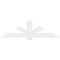 Ekena Millwork Kennewick Architectural Grade PVC Gable Bracket, 84"W x 24 1/2"H x 4"D x 6"F, 7/12 Pitch GBP084X25X0406KEN00 - alternate 4
